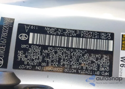 2008 Scion Tc из США, поврежденный, VIN JTKDE167780220768